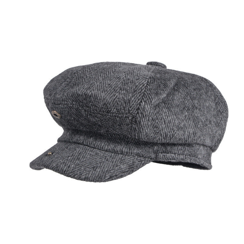 British Octagona Wool Hat Leisure Literature