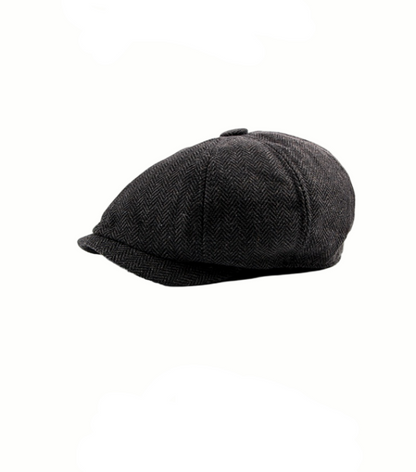 Dome Wool Octagonal Plaid Beret