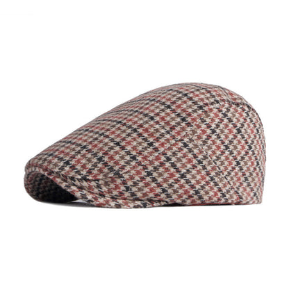 Sterling Cotton Retro Beret Houndstooth