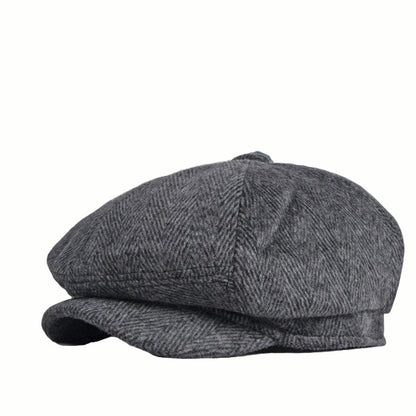 British Octagona Wool Hat Leisure Literature