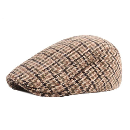 Sterling Cotton Retro Beret Houndstooth