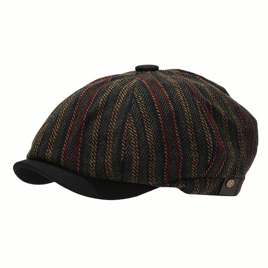 Retro Vintage Wool Stripe Beret