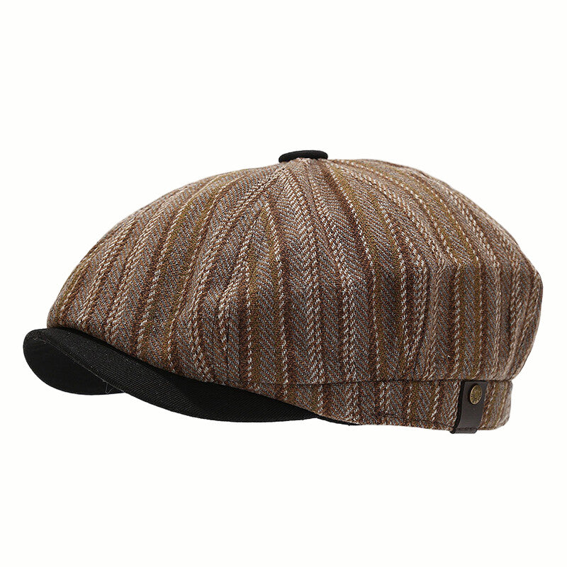 Retro Vintage Wool Stripe Beret
